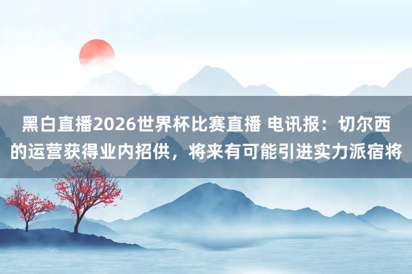 黑白直播2026世界杯比赛直播 电讯报：切尔西的运营获得业内招供，将来有可能引进实力派宿将